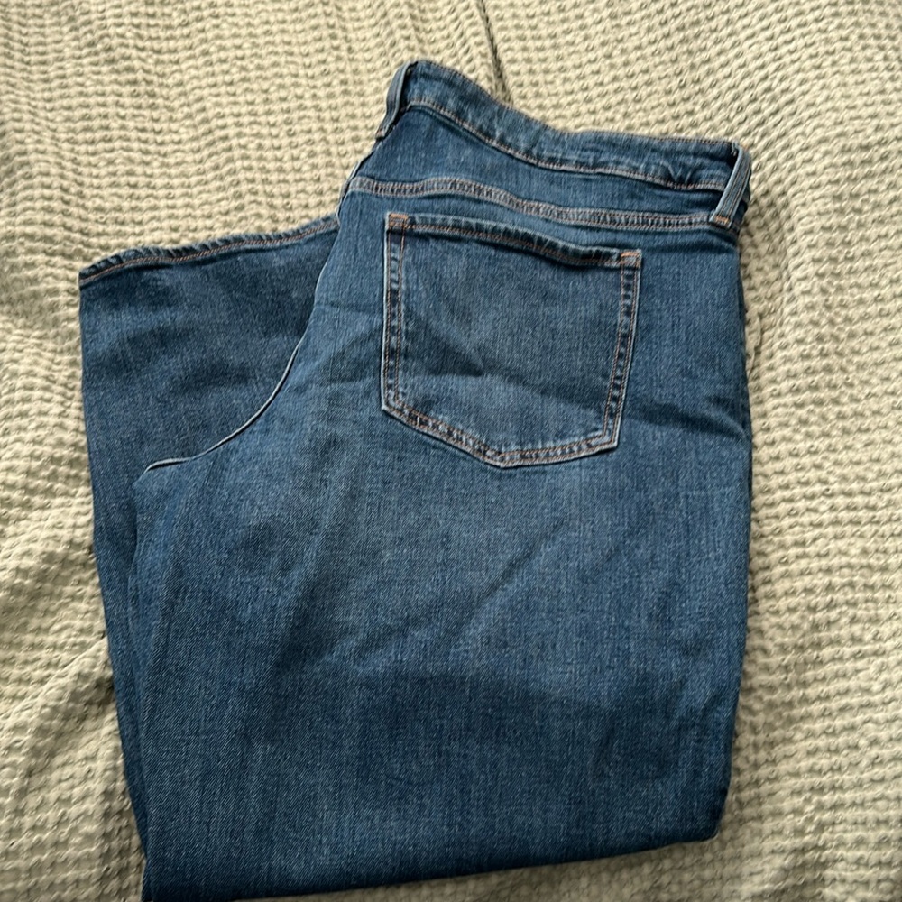 Old Navy High rise OG loose patchwork jeans